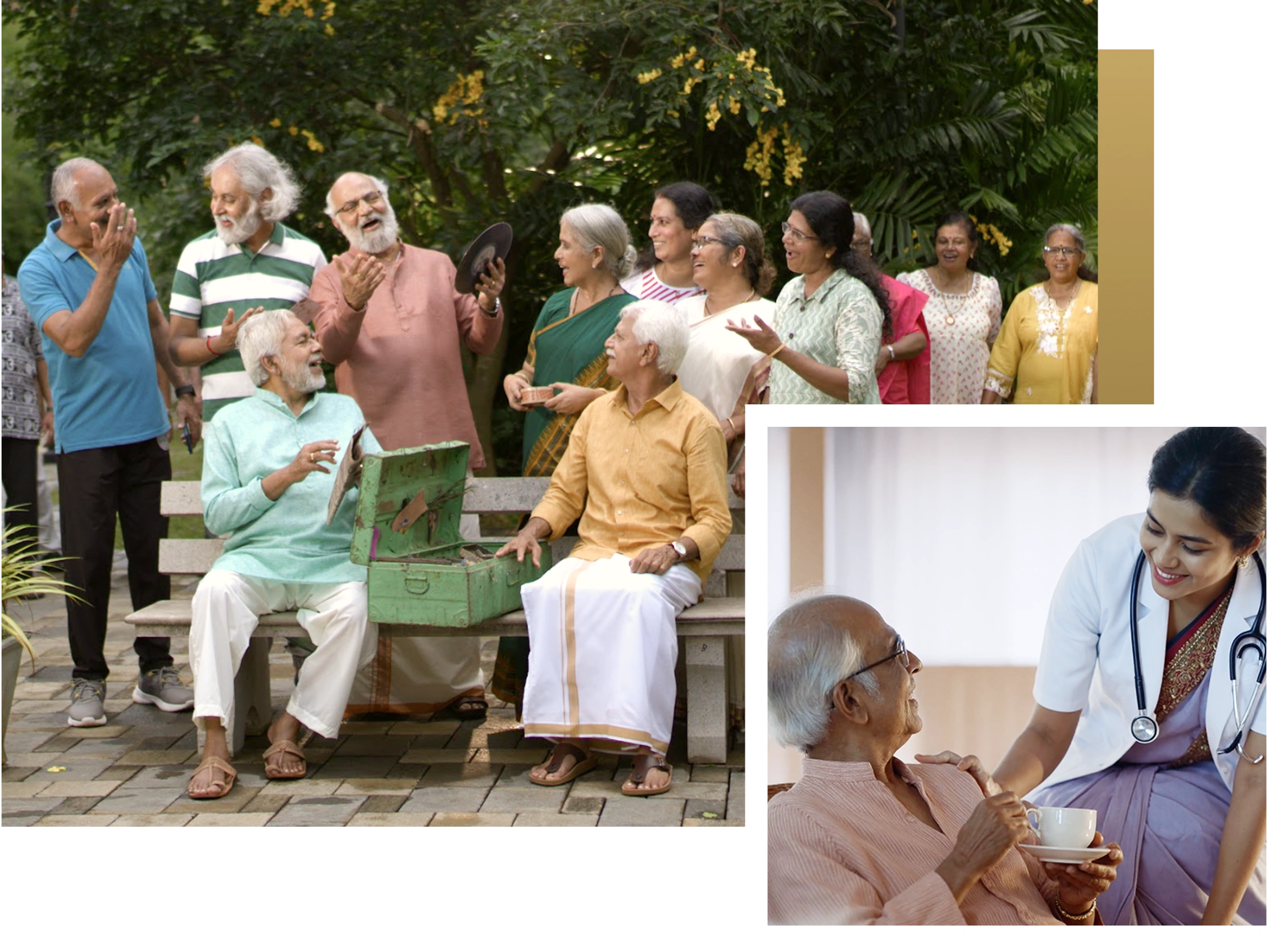 Seniors at Ananta Living enjoying 24/7 care