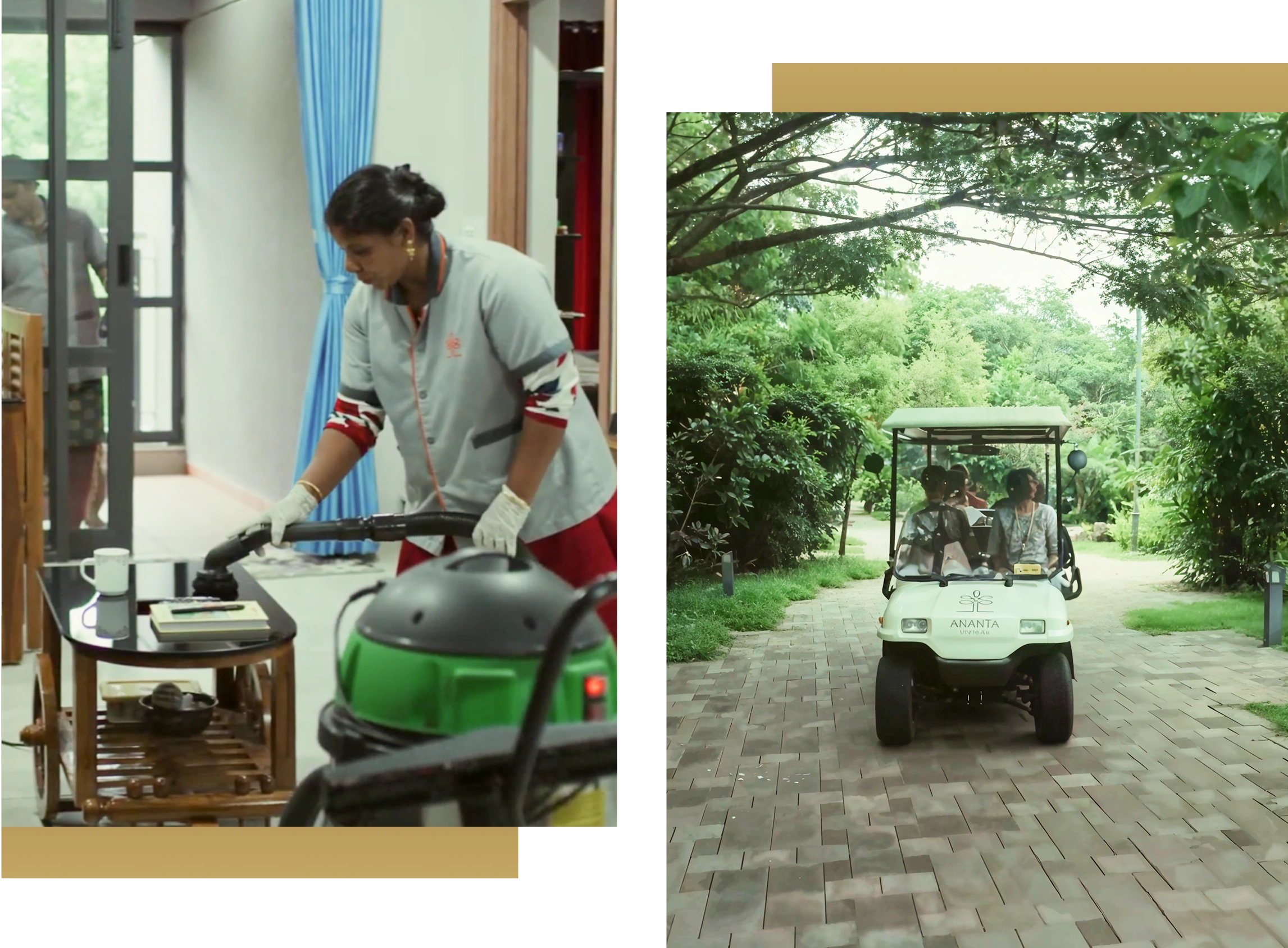 Facilities like housekeeping and buggy services at Ananta Living