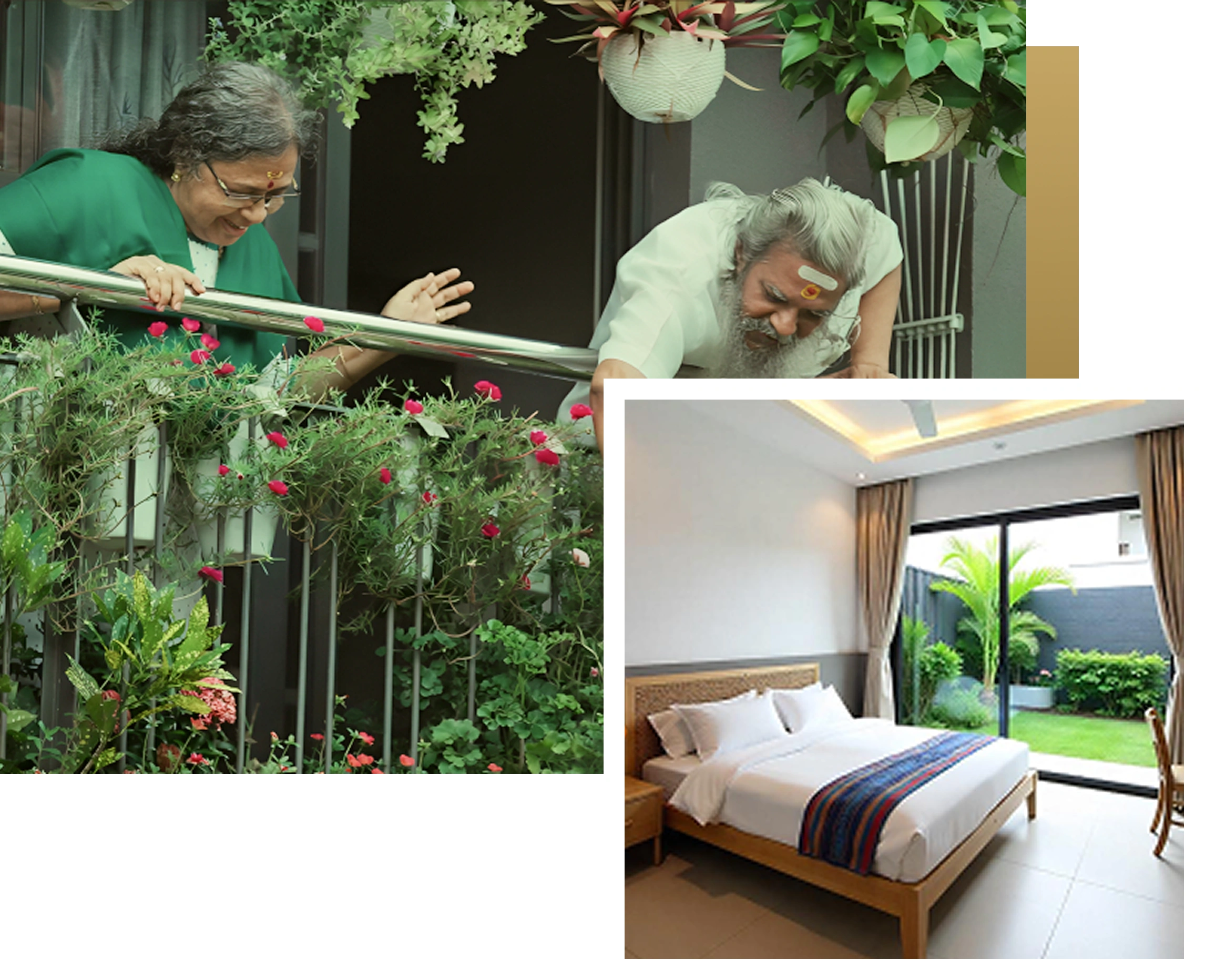 Seniors enjoying a peaceful and happy life at Ananta Living