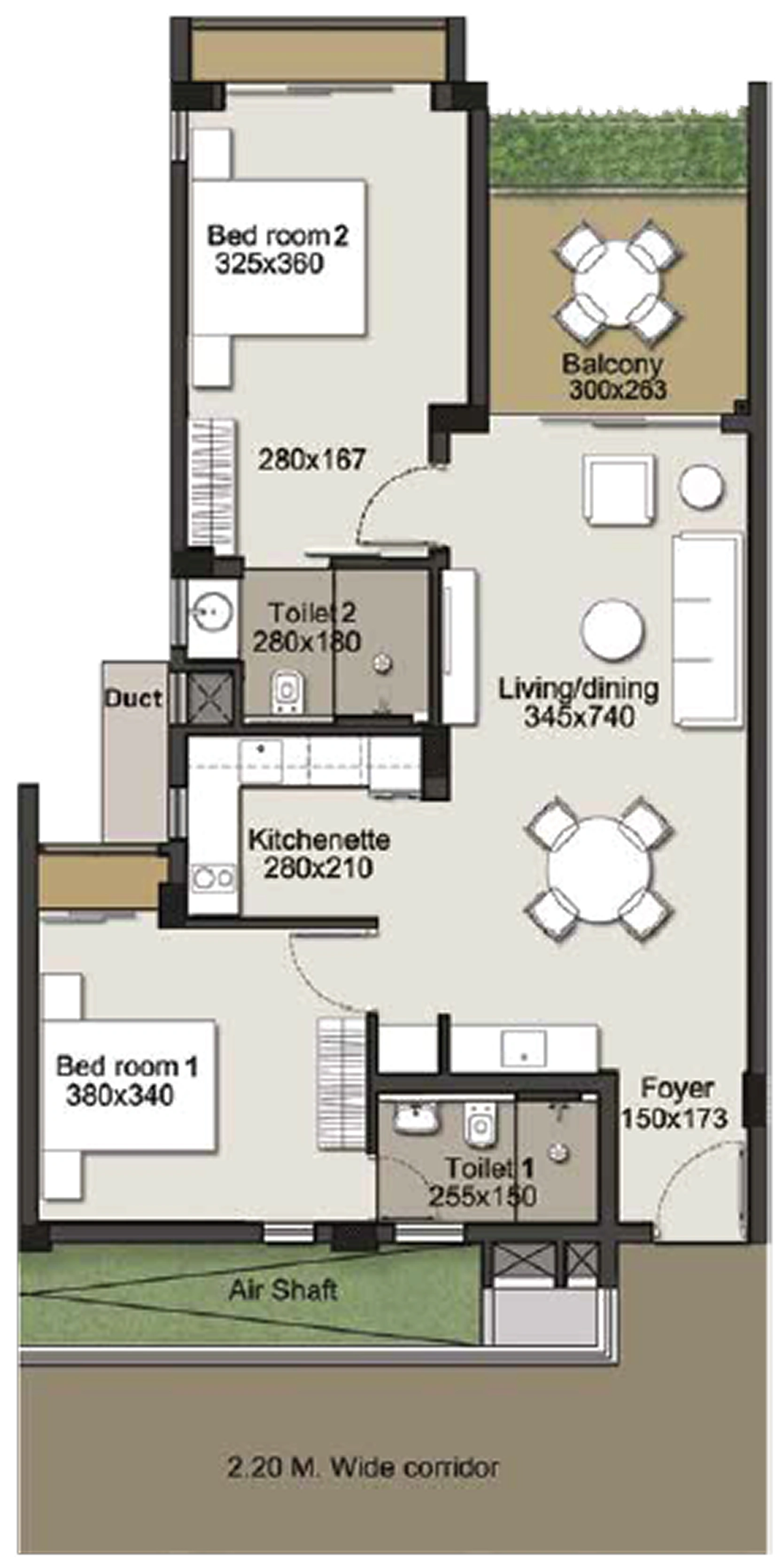 golda floorplan gardenview