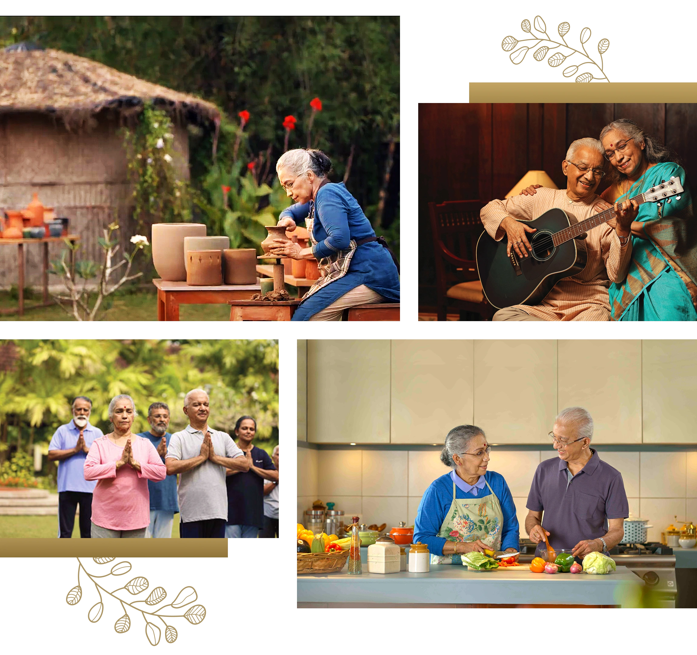 Senior residents enjoying at Ananta Living Kerala retirement homes