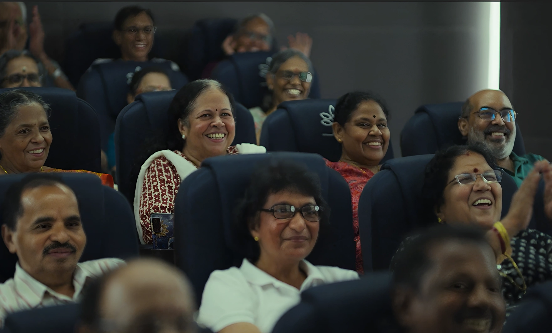 Movie time with friends and family